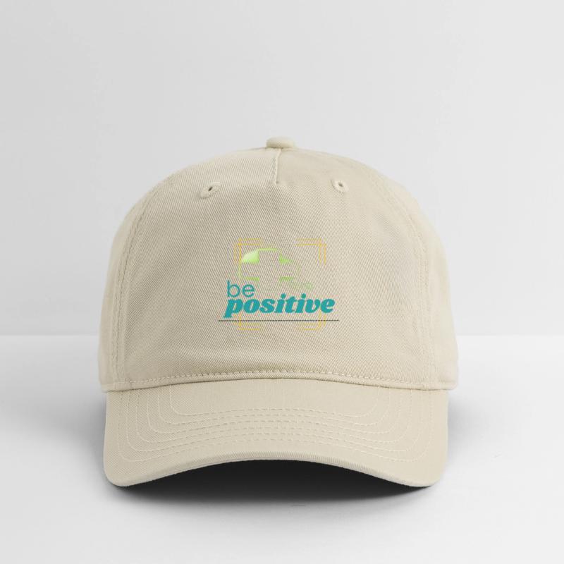 Be Positive Blue Text Transparent Plus Sign