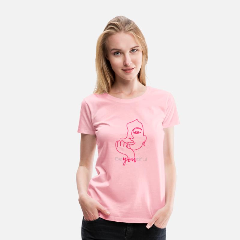 Be You Beautiful Feminine T Shirt Design
