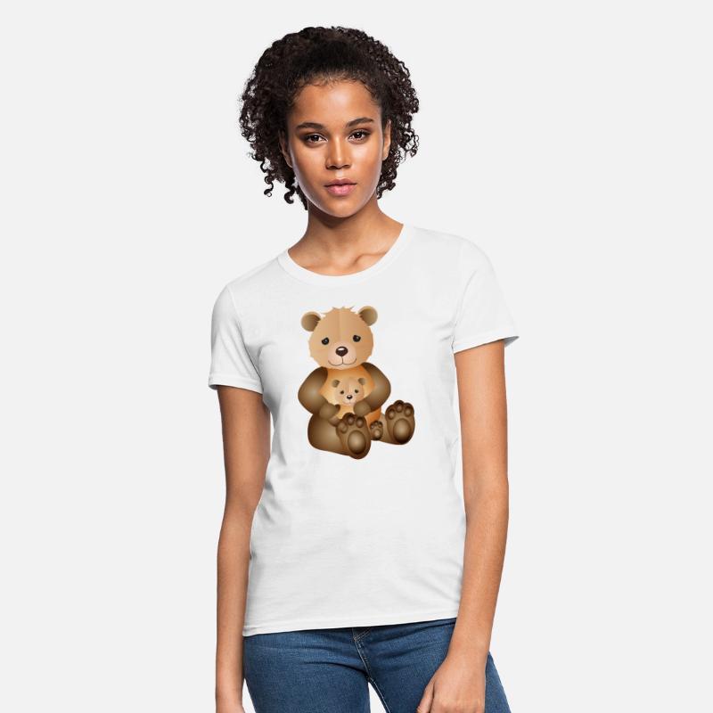 Bear mother with little sugar-sweet bear cub