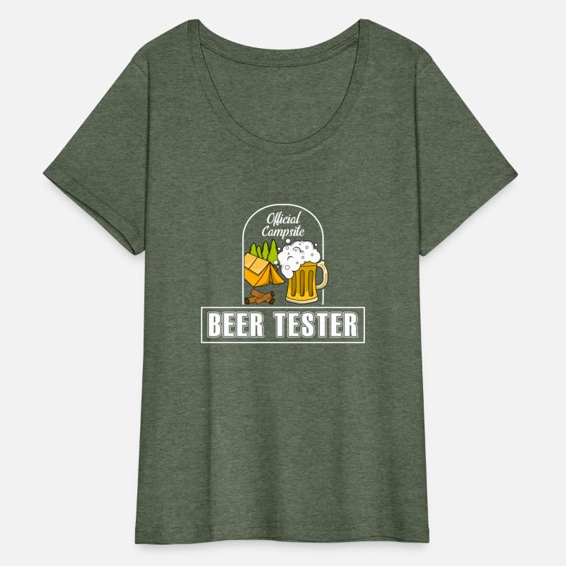 Beer Tester On The Camping Site
