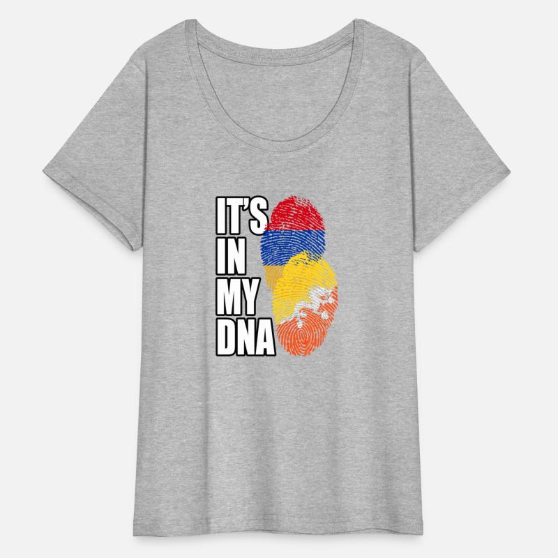 Bhutanese And Armenian Mix Heritage DNA Flag