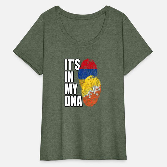 Bhutanese And Armenian Mix Heritage DNA Flag