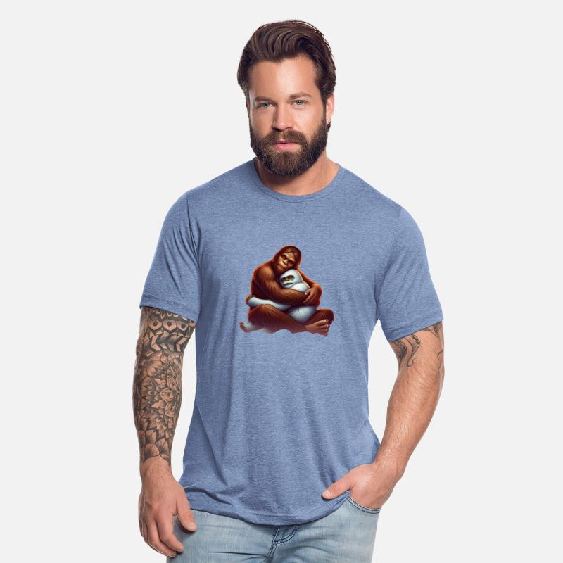 Bigfoot Hugging Yeti