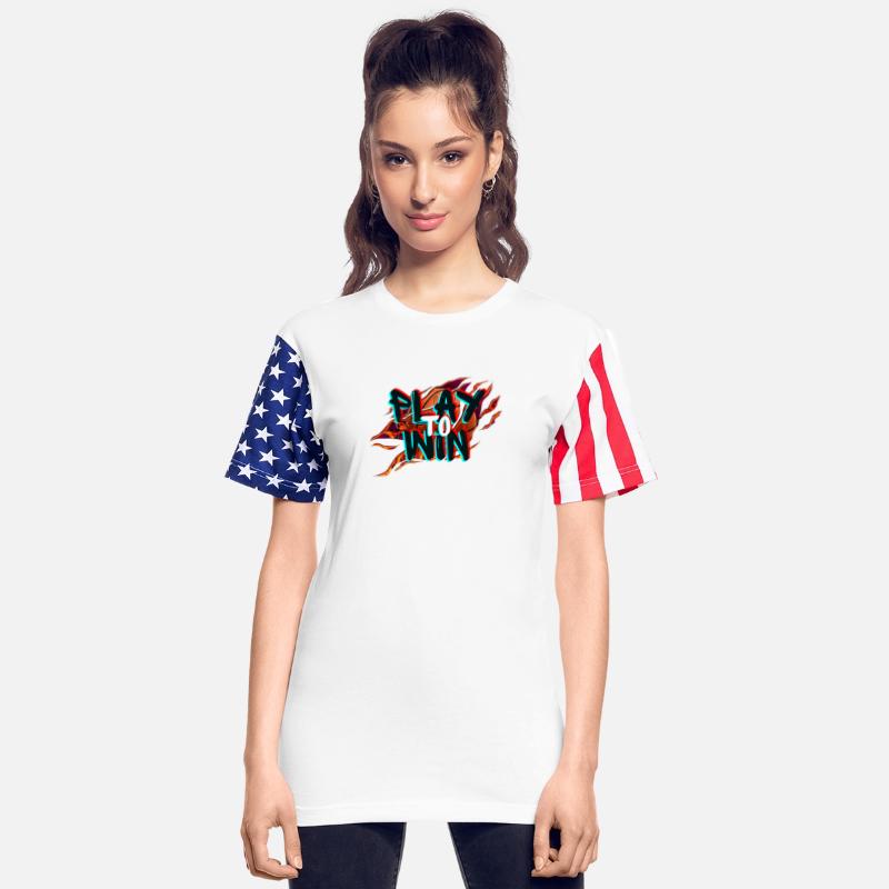 Black and Orange Modern Play To Win T shirt