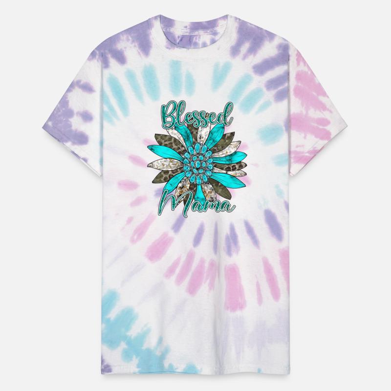 Blessed Mama Western Turquoise Gem Stone Shirts