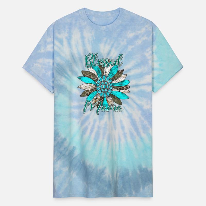 Blessed Mama Western Turquoise Gem Stone Shirts