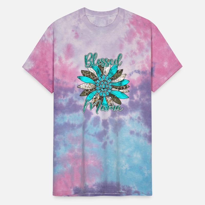 Blessed Mama Western Turquoise Gem Stone Shirts