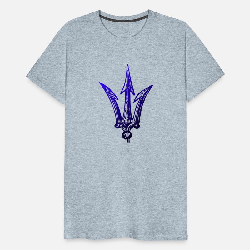 Blue Poseidon Symbol Trident Ancient Greece Power