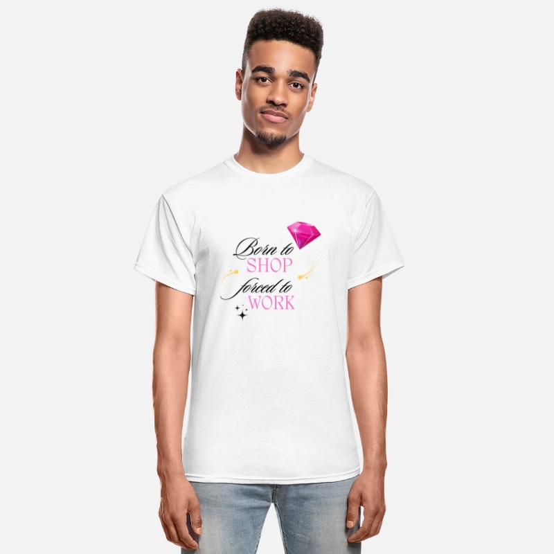 Born to Shop Forced to Work Women T Shirt