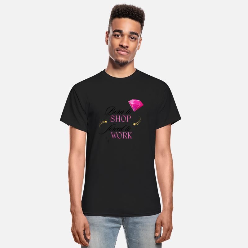 Born to Shop Forced to Work Women T Shirt