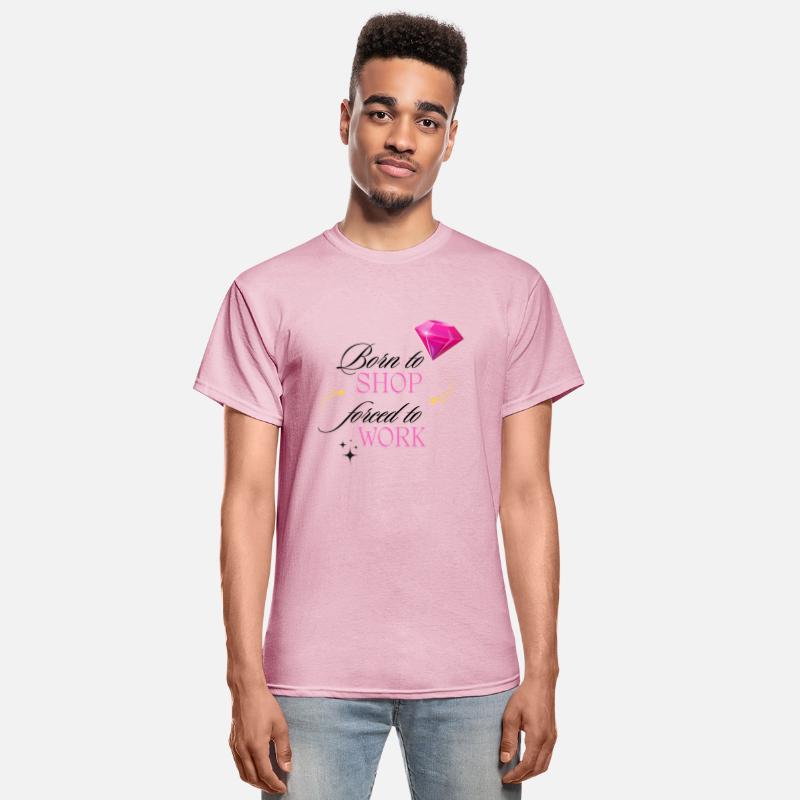Born to Shop Forced to Work Women T Shirt