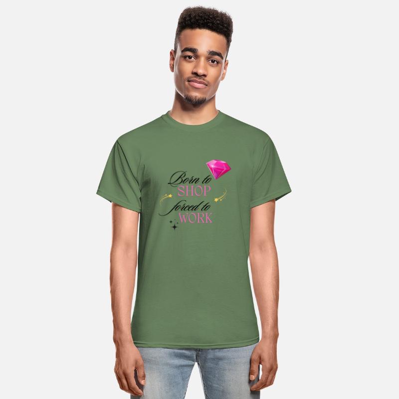Born to Shop Forced to Work Women T Shirt