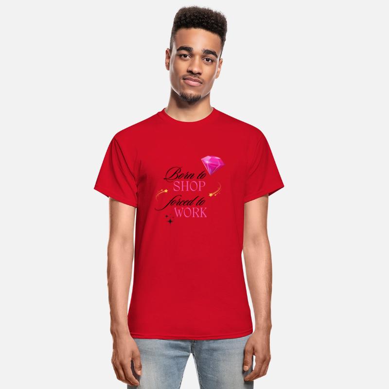 Born to Shop Forced to Work Women T Shirt