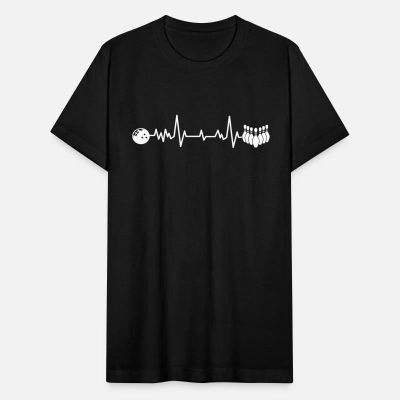 Bowling Heartbeat For A Pin Bowler Alley Lover