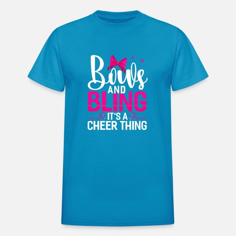 Bows And Bling Its A Cheer Thing Funny Cheerleader
