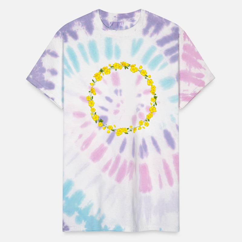 bright yellow filigree buttercup wreath