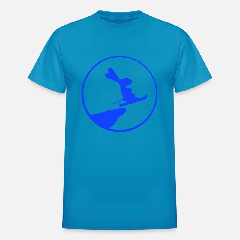 Bunny Moon Ski Rabbit Jump Cliff Skiing Night Fun