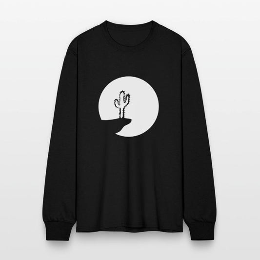 Cactus Moon Evening Mountain Cliff Night Round Sun