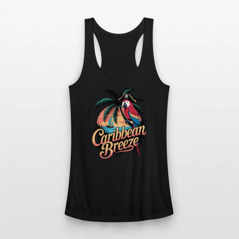 Caribbean Breeze Pirate Parrot Tropical Vacation