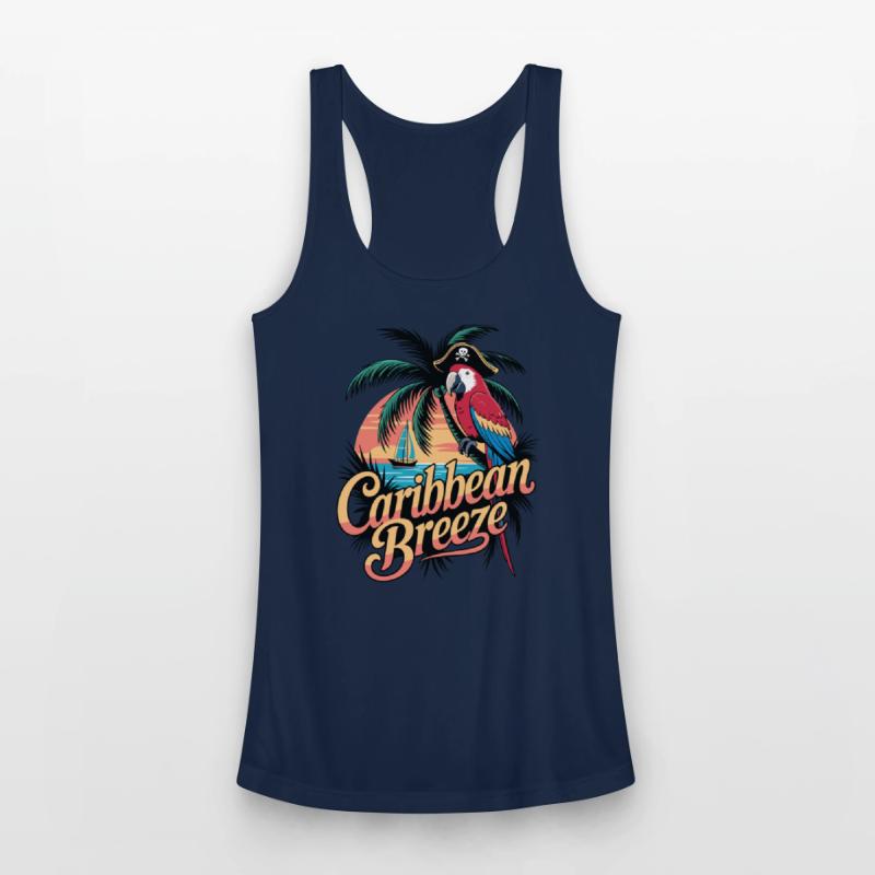 Caribbean Breeze Pirate Parrot Tropical Vacation