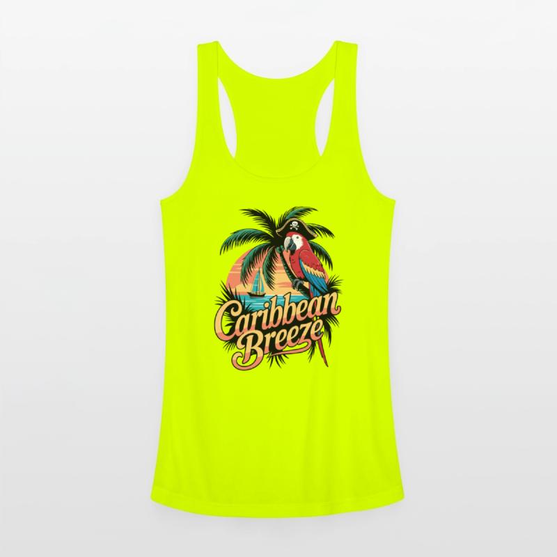 Caribbean Breeze Pirate Parrot Tropical Vacation
