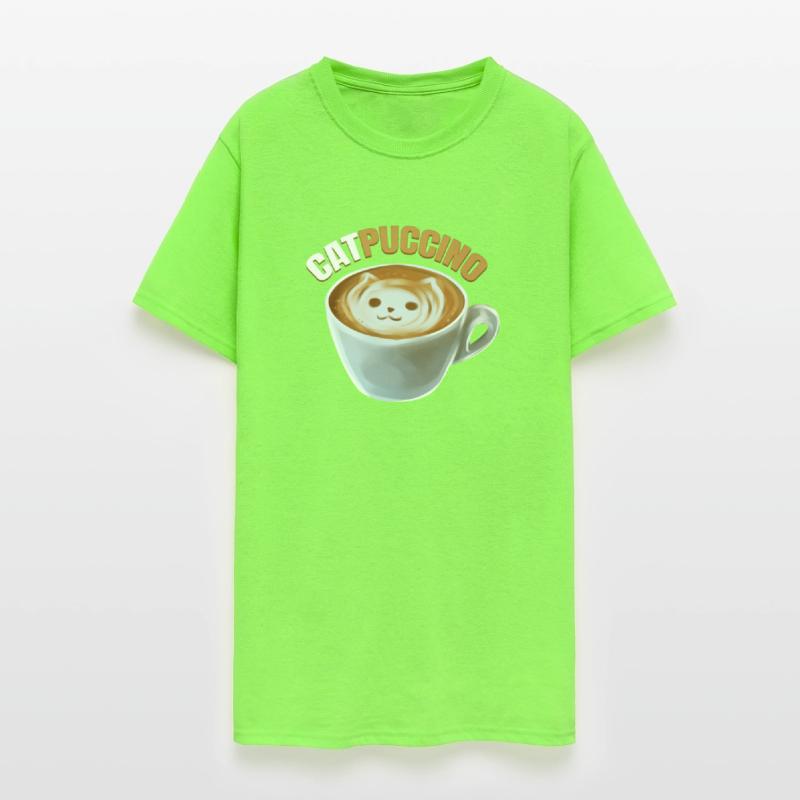 Cat And Cappucino Makes Catpuccino In A Cup On