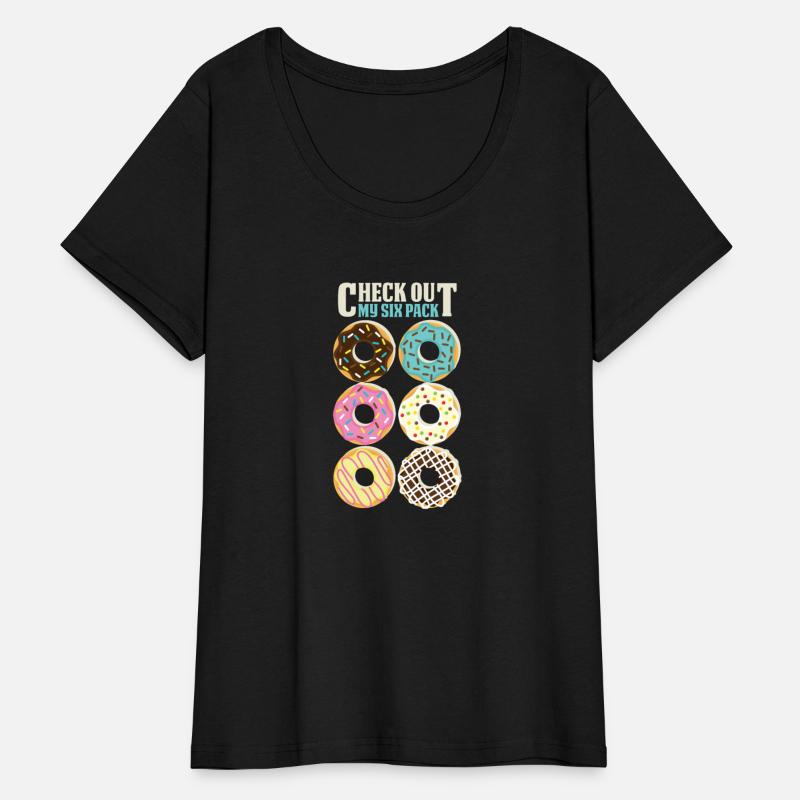 Check Out My Six-Pack Donut Tee. Funny Six Pack