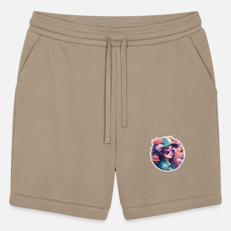 Chic Girl, Sunglasses & Flowers - Radiant Art