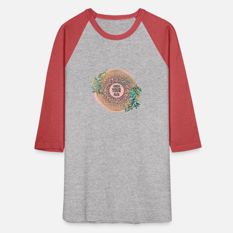 Choose Your Path Maze Mandala & Peach Watercolor