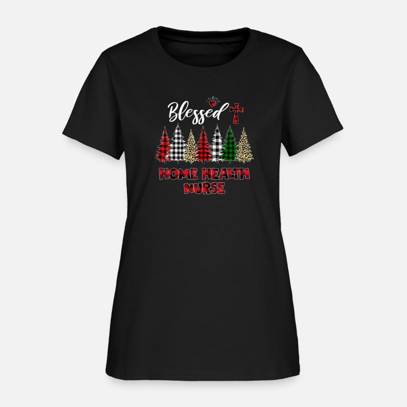 Christmas Tree Xmas Blessed Home Health Nurse