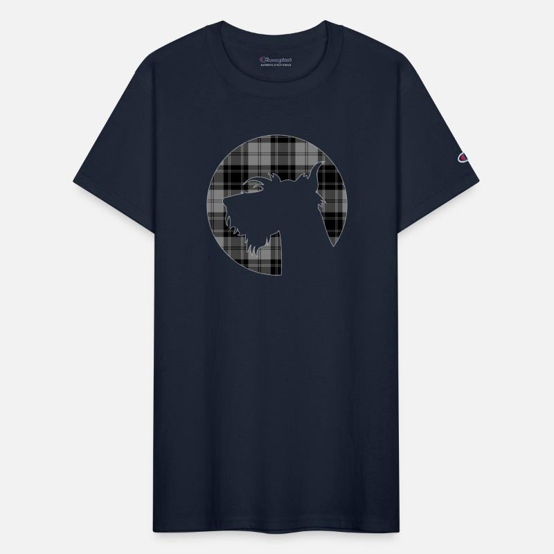 Clan Douglas Tartan Scottie Dog Silhouette