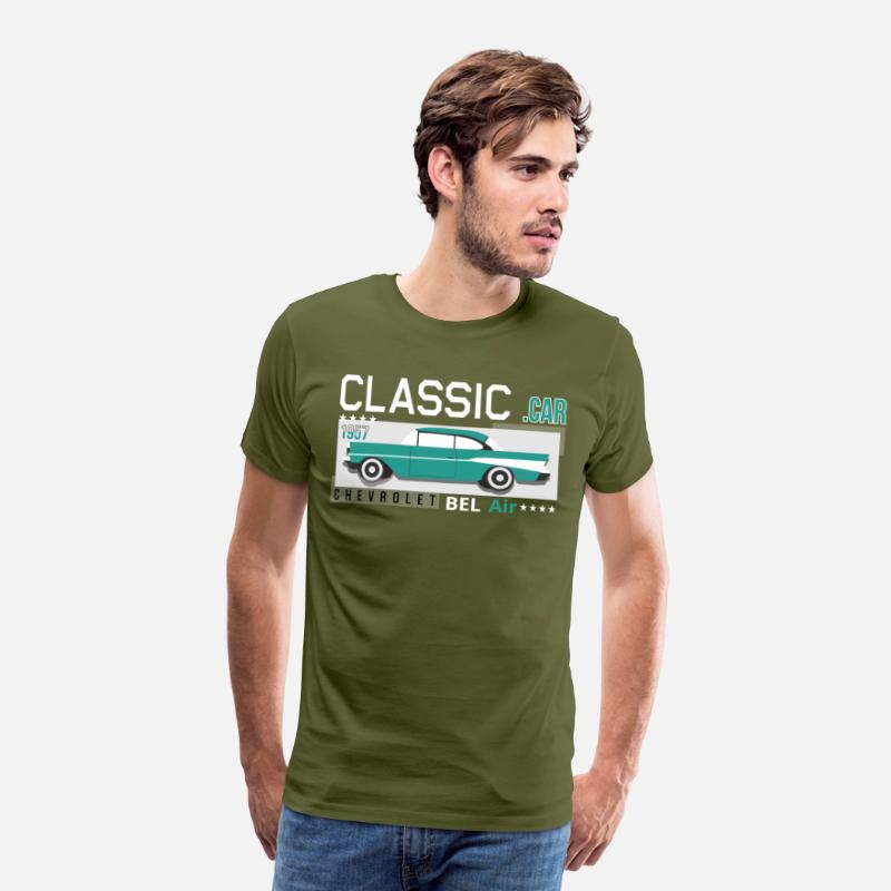 CLASSIC Car 1957 Chevrolet BEL Air Print T-shirt