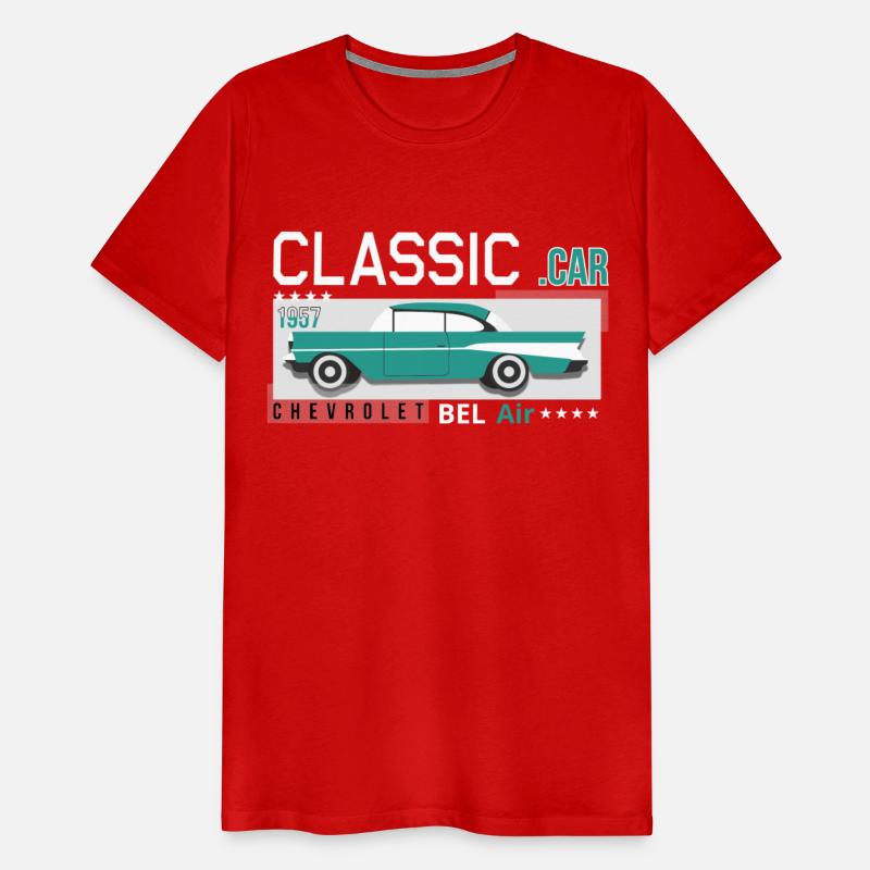 CLASSIC Car 1957 Chevrolet BEL Air Print T-shirt