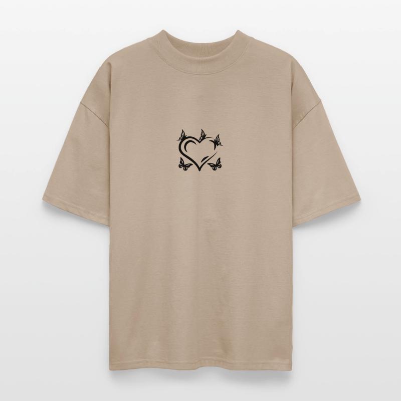 Classic Love Heart with Butterflies