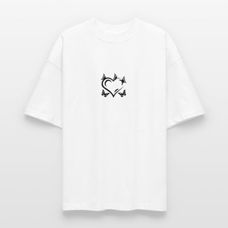 Classic Love Heart with Butterflies