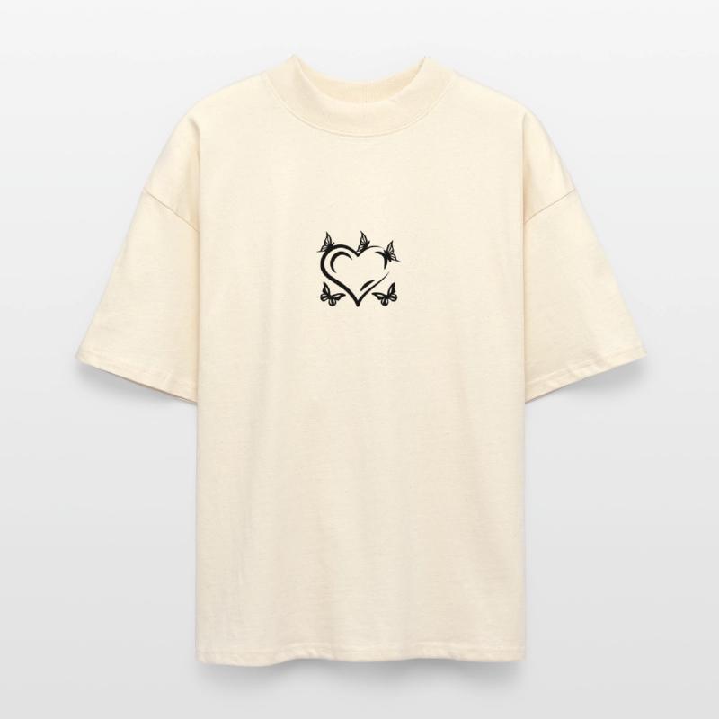 Classic Love Heart with Butterflies