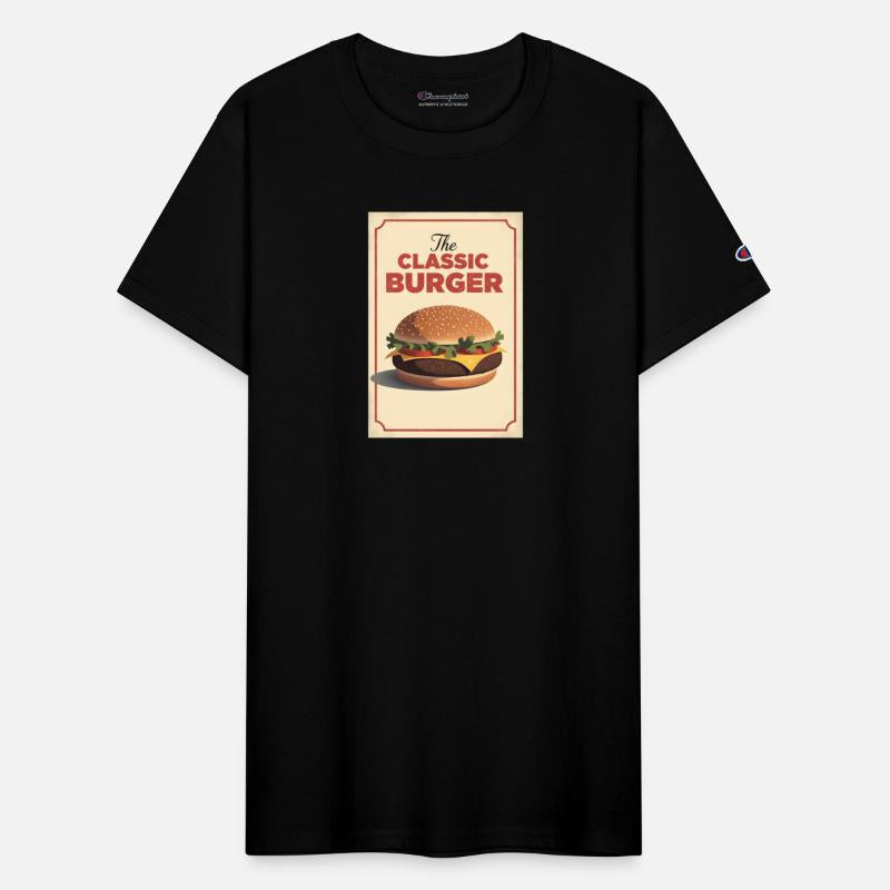 Classic Vintage Hamburger Print – Retro Style