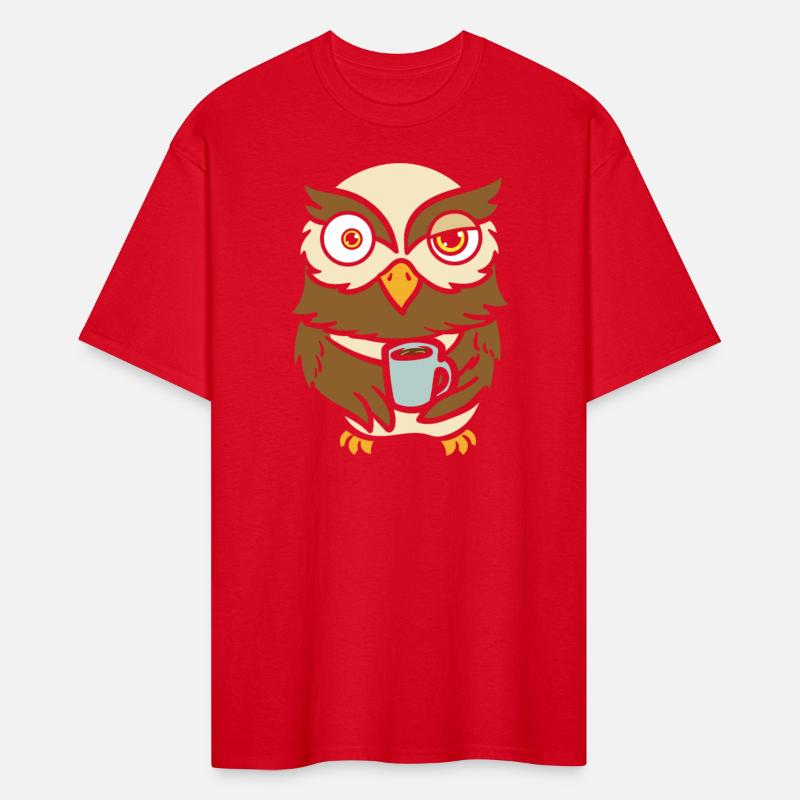 Coffee Drinker Owl Bird Owner Flying Animal
