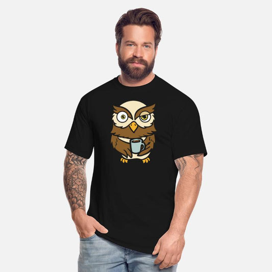 Coffee Drinker Owl Bird Owner Flying Animal