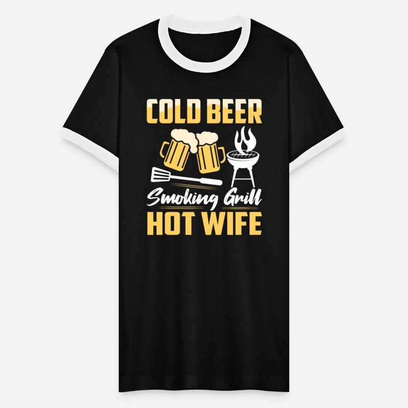 Cold Beer Smoking Grill Hot Wife Smoker BBQ Grilli