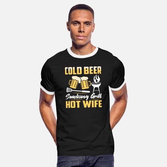 Cold Beer Smoking Grill Hot Wife Smoker BBQ Grilli