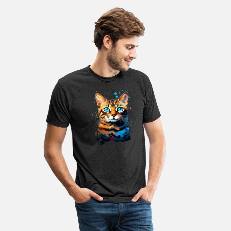 Colorful Color Explosion Bengal Cat