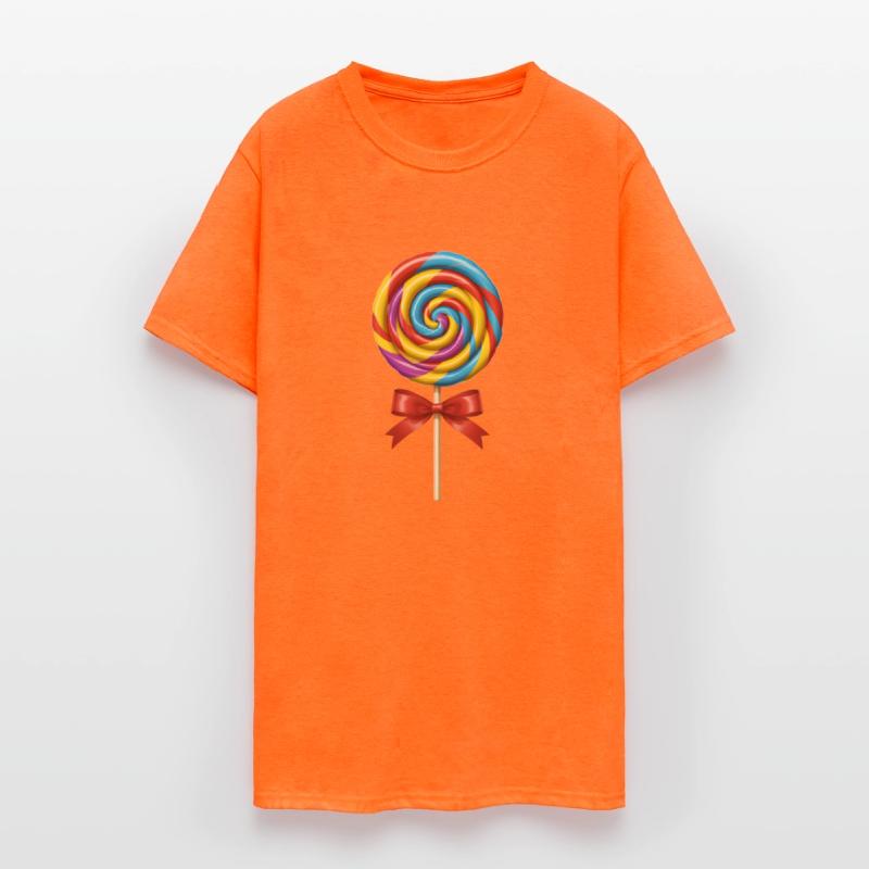 Colorful swirly lollipop