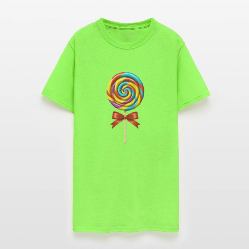 Colorful swirly lollipop