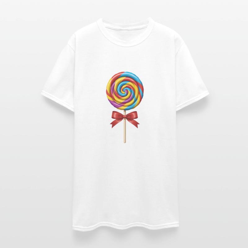 Colorful swirly lollipop