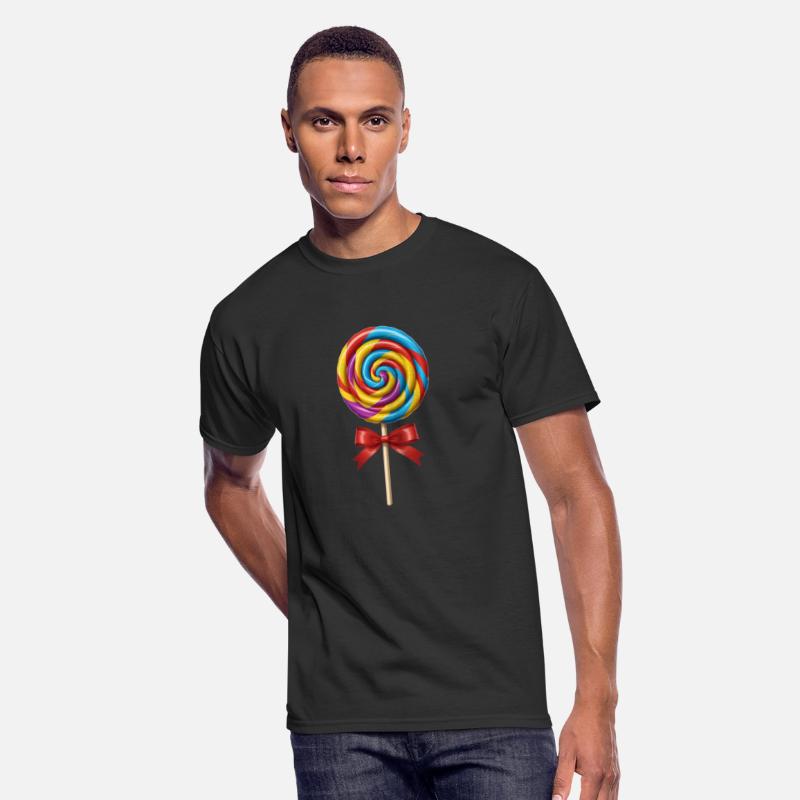 Colorful swirly lollipop