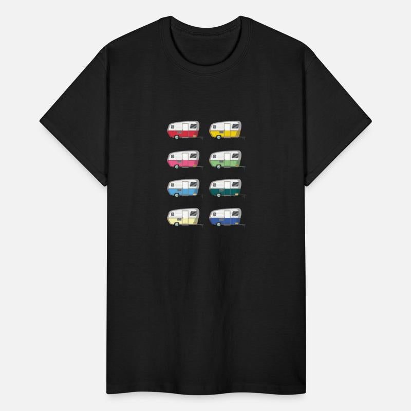 Colourful Vintage Eriba Puck Caravan Daisy