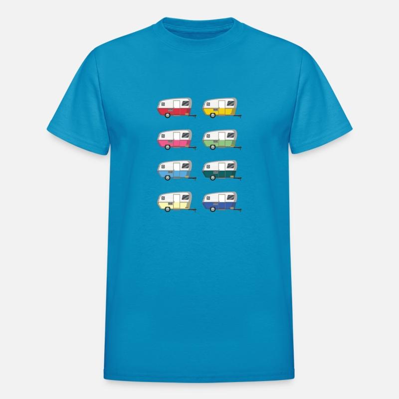 Colourful Vintage Eriba Puck Caravan Daisy