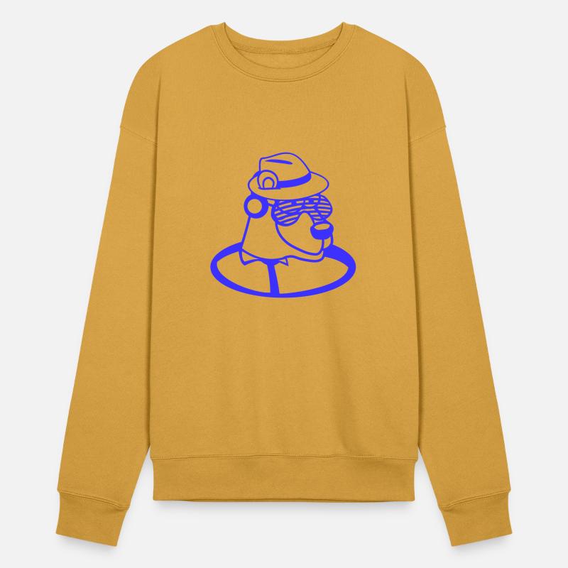 Cool Bear DJ Grizzly Hat Headphone Music Party Fun