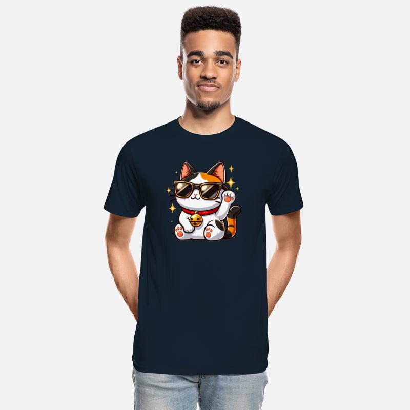 Cool Cat With Black Sunglasses And Red Collar